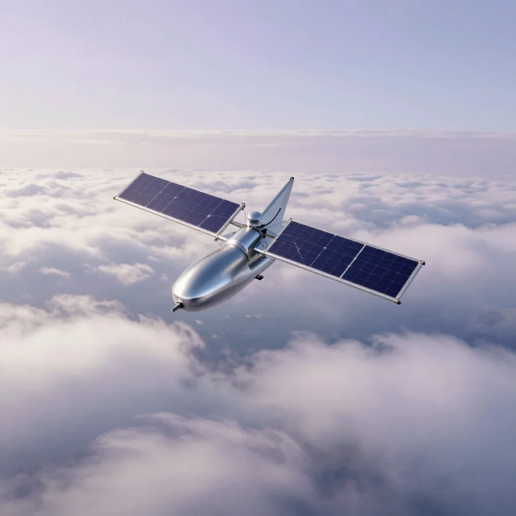 a solar sail above cloud layers in a gentle sea breeze, high-end design magazine photography, clean natural textures, la