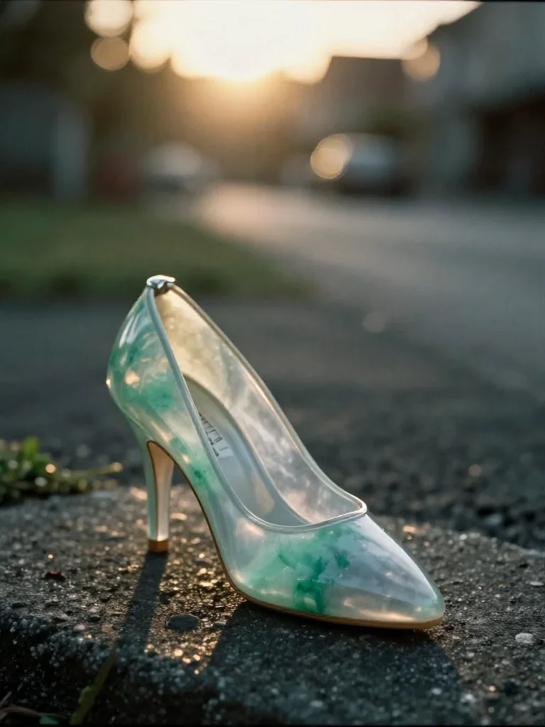 a siren at the waterline in a translucent slip in a graceful contrapposto pose, in a backlit golden-hour field, moody Fu