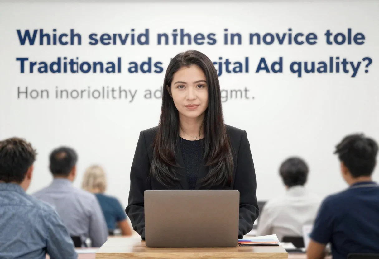 Act as a B2B positioning expert. Which service niches spend big money on traditional ads but have the lowest digital ad 