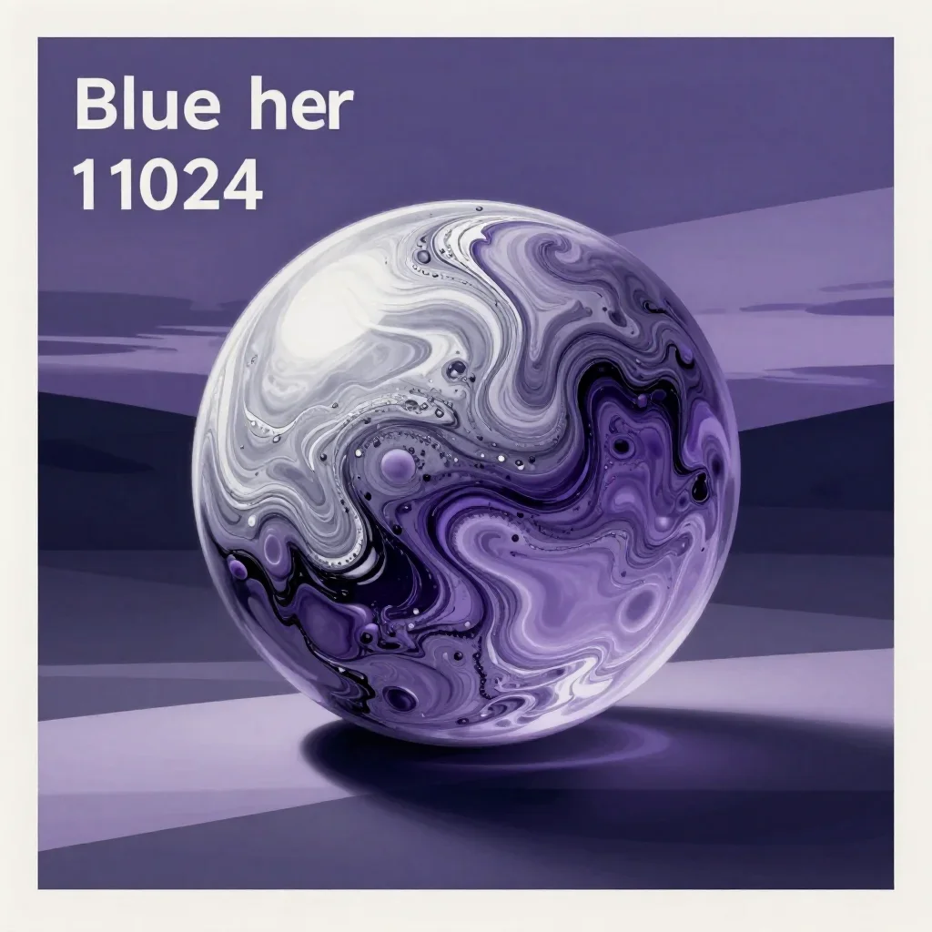 a fluid marble and ink composition at blue hour, modernist poster illustration, careful geometric composition, lavender and silver palette, family-safe, no text, no logo, no watermark