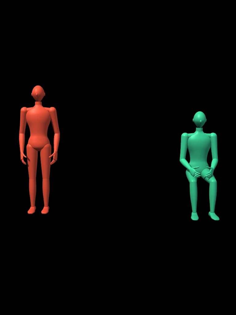 Two puppets and regions to a witch and a vampire input